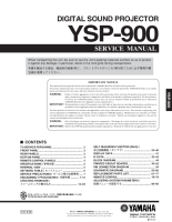 Yamaha YSP-900 - Service Manual